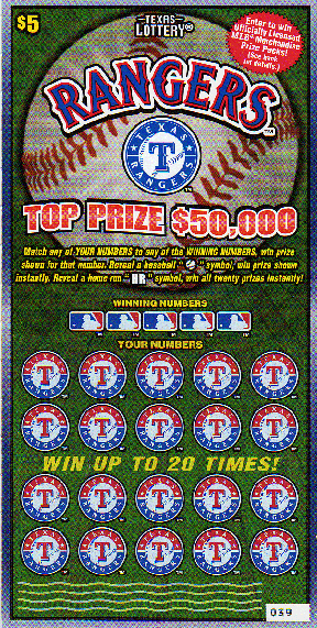 Texas Major League Baseball Series (Texas Rangers) (Reissue #2)
