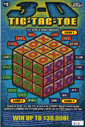 3-D Tic-Tac-Toe (#2)