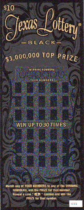 Texas Lottery Black (#1)