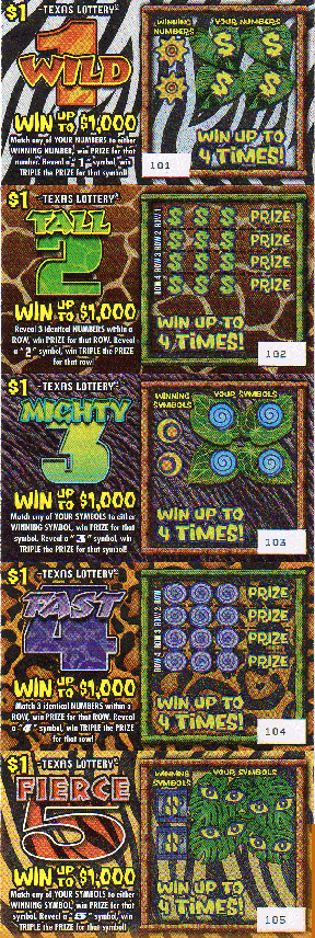 Number Safari (5 Ticket Set)