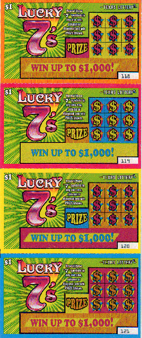 Lucky 7's (#7) (4 Ticket Set)