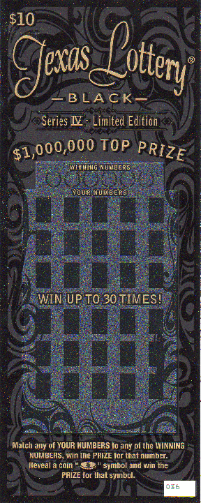 Texas Lottery Black - Series IV