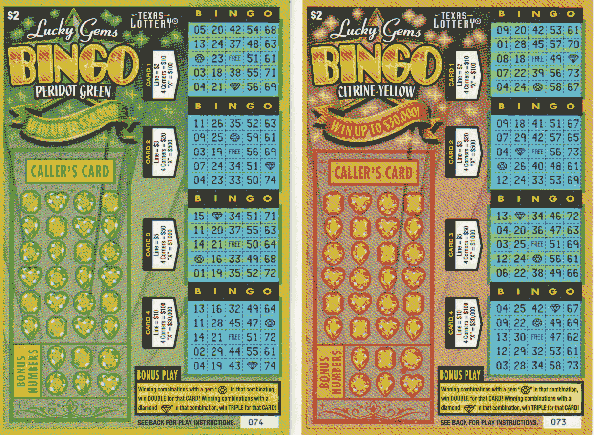 Lucky Gems Bingo (4 Ticket Set)