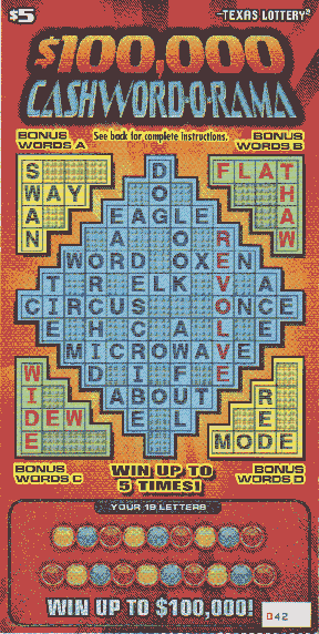 $100,000 Cashword-O-Rama (#1)