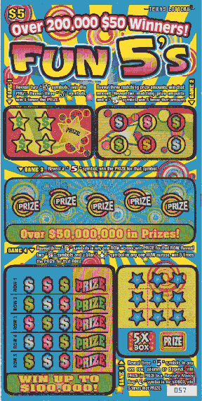 Fun 5's (#2) (2 Ticket Set)