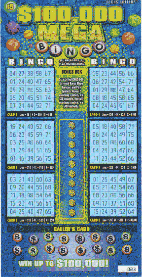 $100,000 Mega Bingo