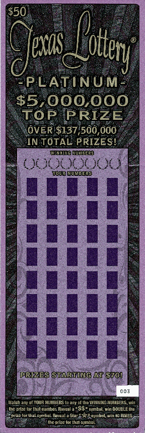 Texas Lottery Platinum