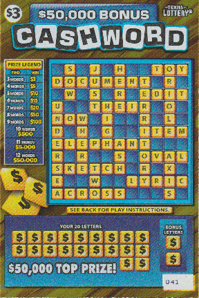 $50,000 Bonus Cashword (#2)