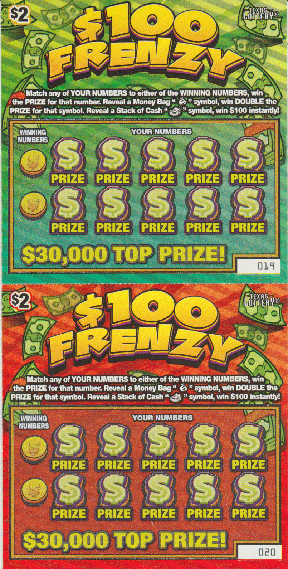 $100 Frenzy (3 Ticket Set)