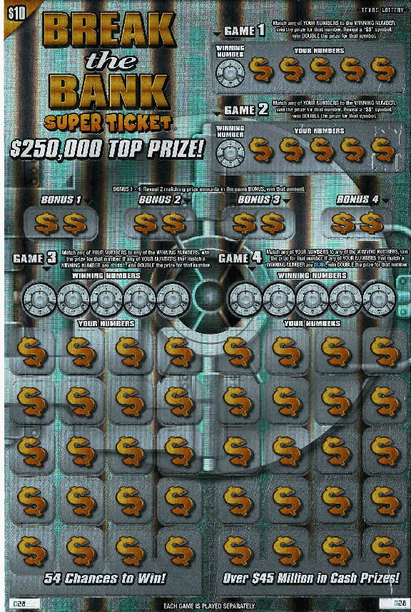 Break the Bank Super Ticket (#1)