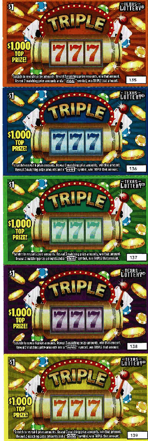 Triple 777 (#2) (5 ticket Set)