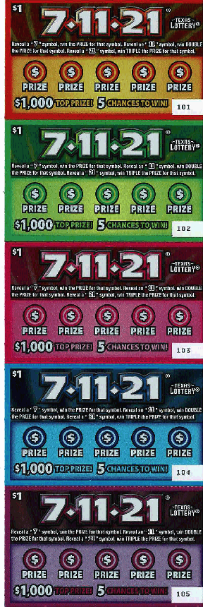 7-11-21 (#7) (5 Ticket Set)