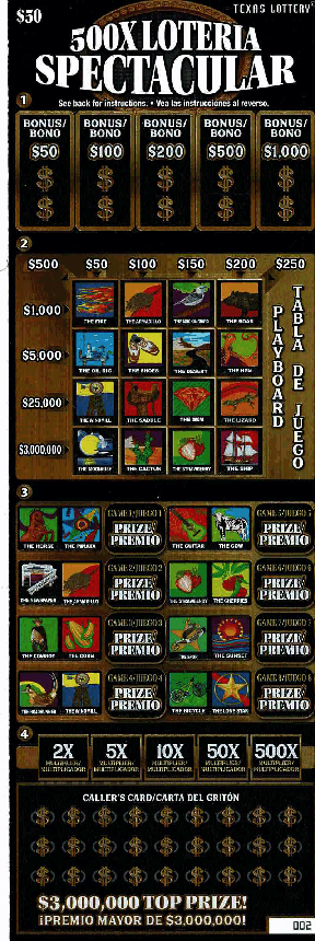 500x Loteria Spectacular (#1)