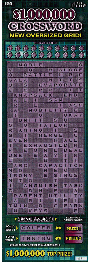$1,000,000 Crossword