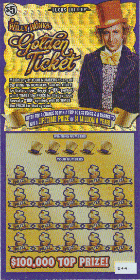 Willy Wonka Golden Ticket (#2)