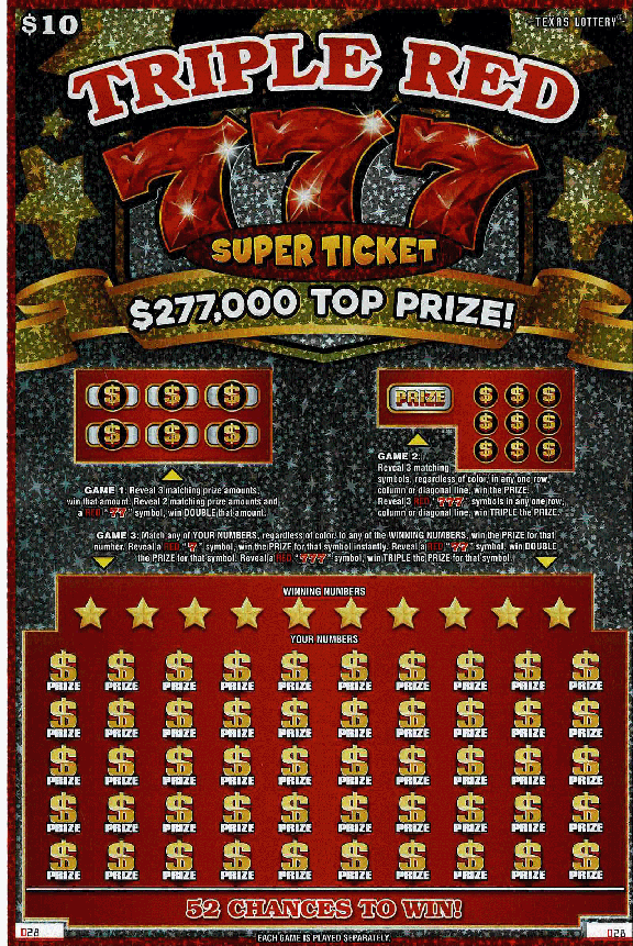 Triple Red 777 Super Ticket