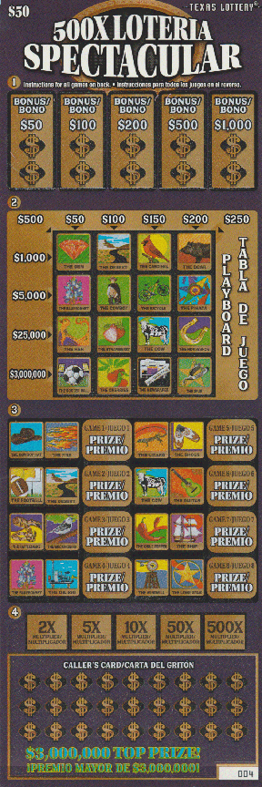 500x Loteria Spectacular (#3)