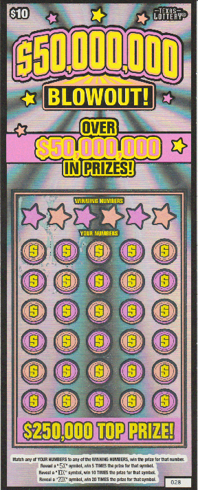 Hit $$50,000,000 Blowout!