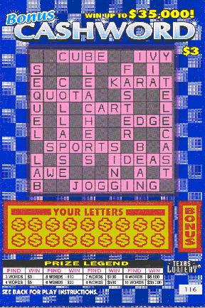 Bonus Cashword (Blue)