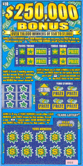 $250,000 Bonus (Reissue #2)