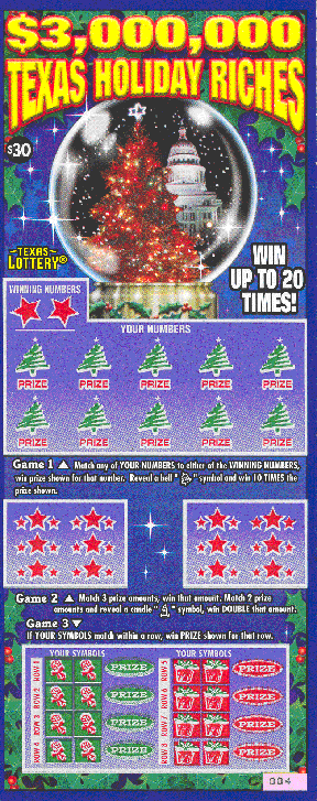 $3,000,000 texas Holiday Riches