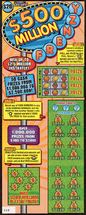 $500 Million Frenzy (2 Ticket Set)