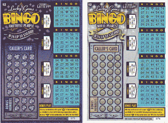 Lucky Gems Bingo (4 Ticket Set)