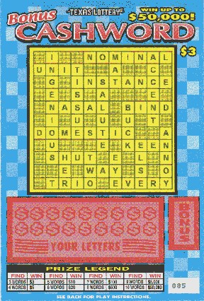 Bonus Cashword (Reissue #12)