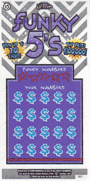 Funky 5's (#3) (4 Ticket Set)
