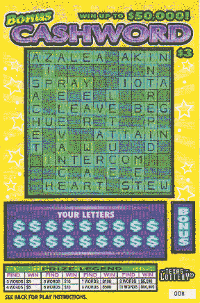 Bonus Cashword (Reissue #13)