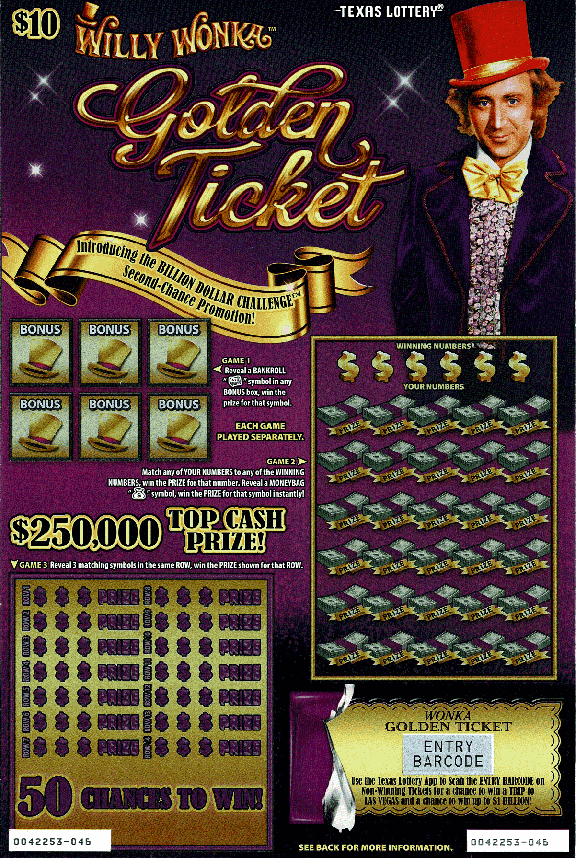 Willy Wonka Golden Ticket (#1)