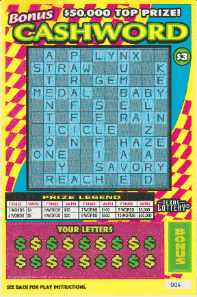 Bonus Cashword (#15)