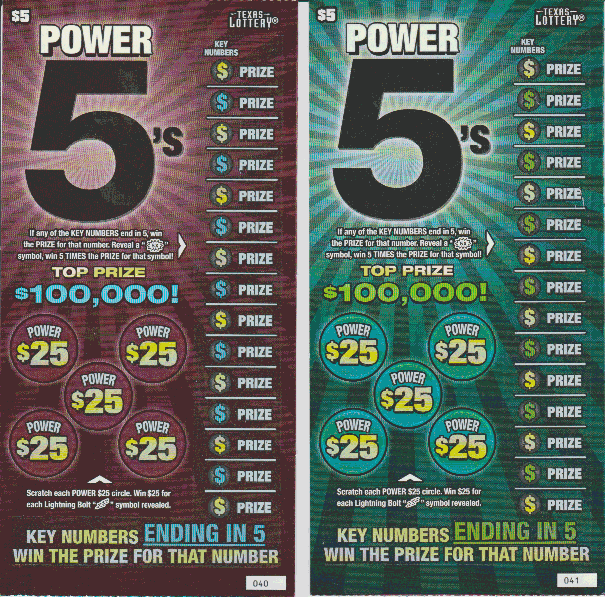 Power 5's (#1) (2 Ticket Set)