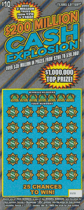 $200 Million Cash Explosion (3 Ticket Set)