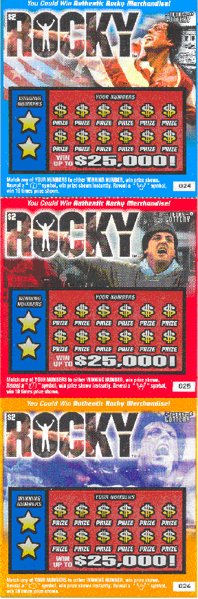 Rocky (Blue, Red, Orange) (3 Ticket Set)